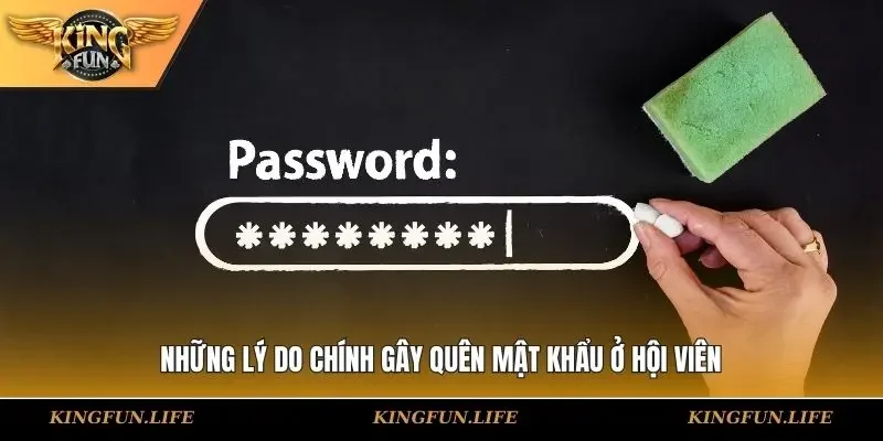 Những lý do chính gây quên mật khẩu ở hội viên